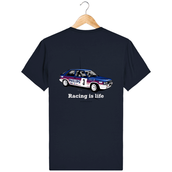 GrA Déco Philips R11 Turbo Rally T-shirt Jean Ragnotti - French Navy - Back