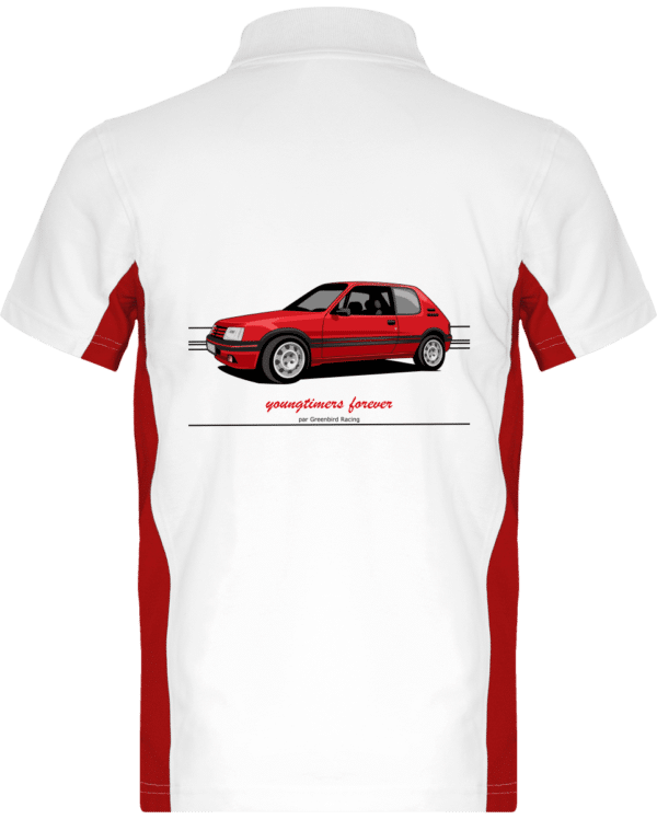 Polo 205 GTI 1,9 youngtimers - White / Red - Dos