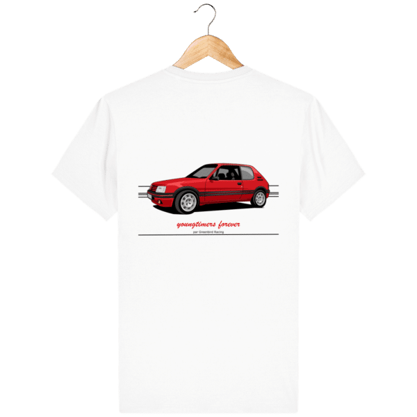 T-Shirt 205 GTI Addict coloris classiques - White - Dos