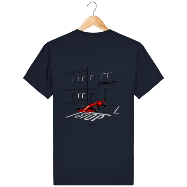 T-shirt dessin Formule 1 2020 SF1000 Charles Leclerc - French Navy - Dos