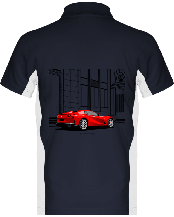 Ferrari 812 GTS Polo - Navy / White - Back