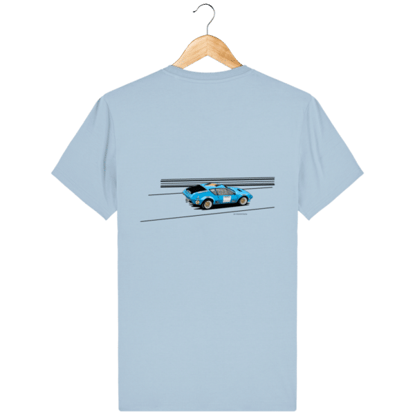 Alpine A310 group 4 rally VHC blue t-shirt - Sky blue - Back