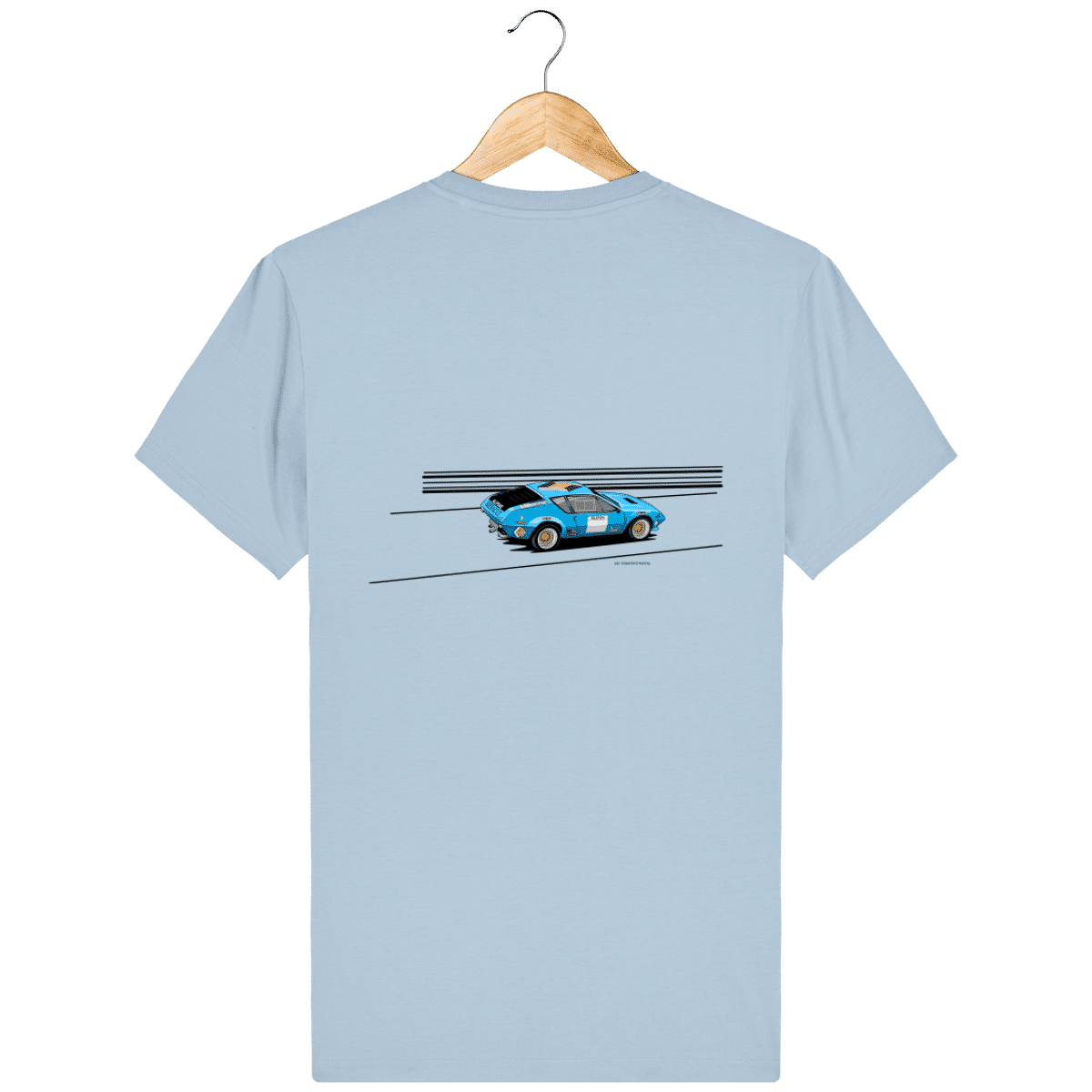 T-shirt Alpine A310 groupe 4 rallye VHC bleue - Sky blue - Dos