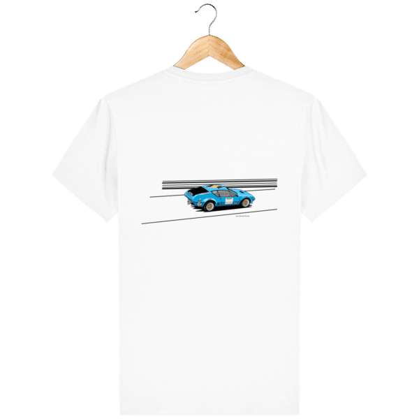 Alpine A310 group 4 rally VHC blue t-shirt - White - Dos