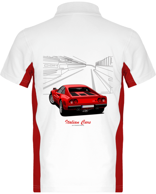Polo Ferrari 28 GTO 1984 - White / Red - Dos