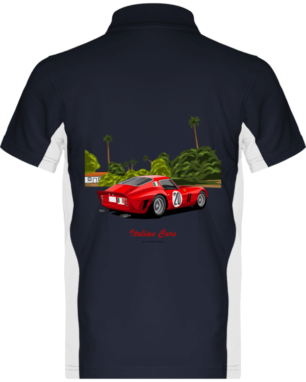 Ferrari GTO T-shirt - Navy / White - Back