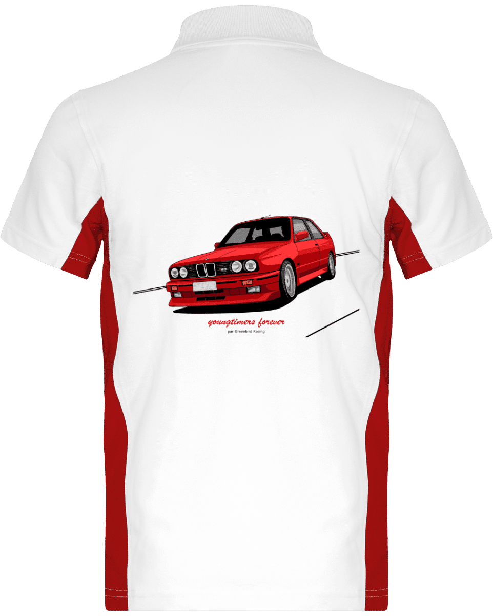 Polo M3 E30 red yountimers forever - White / Red - Dos