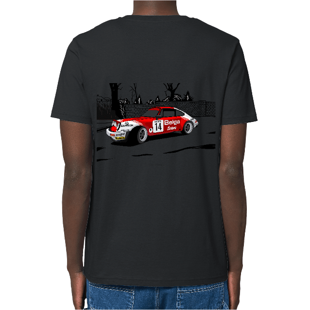 T-shirt Porsche 911 RSR Belge Team rallye VHC – Image 2