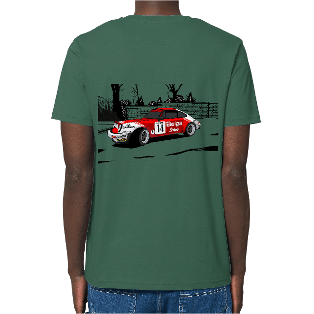 T-shirt Porsche 911 RSR Belge Team rallye VHC – Image 4