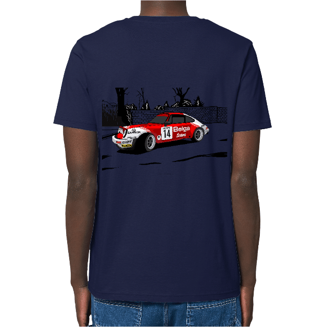 T-shirt Porsche 911 RSR Belge Team rallye VHC – Image 8