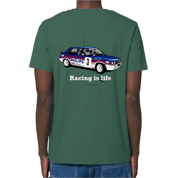 T-Shirt-R11-Turbo-Rallye-groupe-A-Bottle-Green