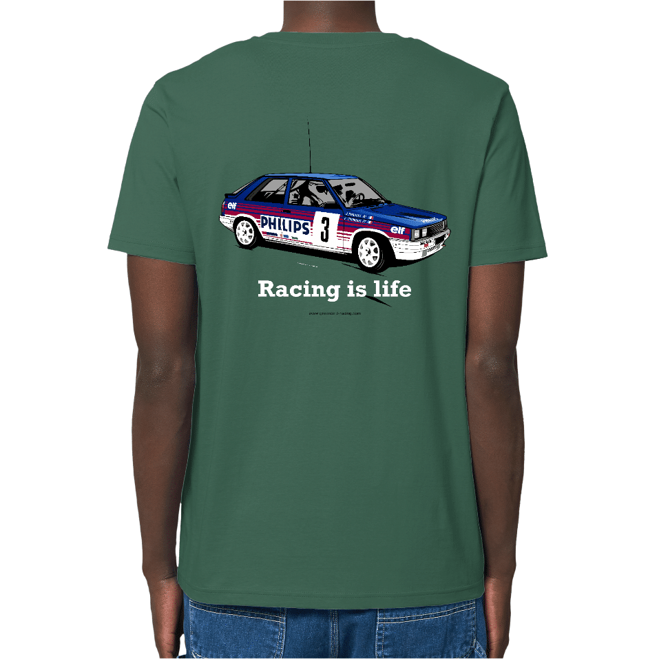 T-Shirt-R11-Turbo-Rallye-groupe-A-Bottle-Green