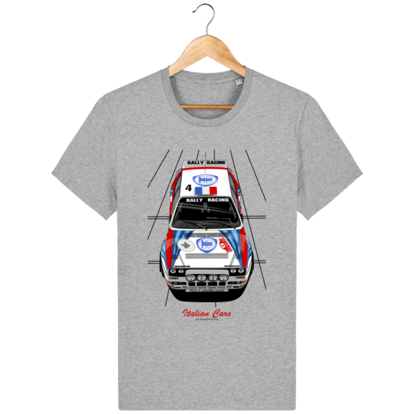 T-shirt Lancia delta Integrale 16S Evo grA VHC - Heather Grey - Face