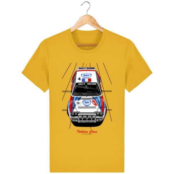 T-shirt Lancia delta Integrale 16S Evo grA VHC - Spectra Yellow - Face