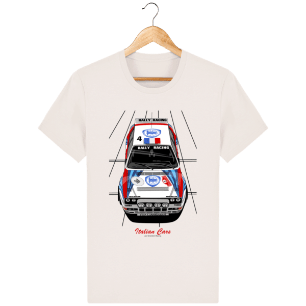 T-shirt Lancia delta Integrale 16S Evo grA VHC - Vintage White - Face