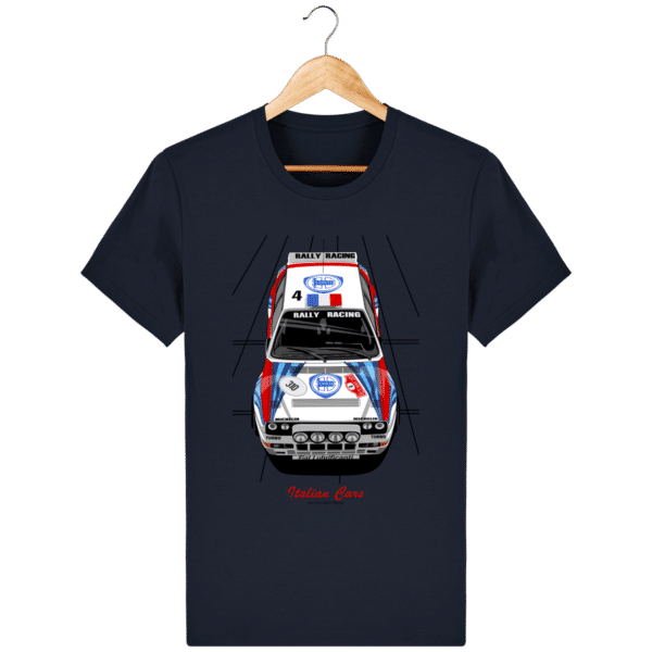 Lancia delta Integrale 16S Evo grA VHC T-shirt - French Navy - Face