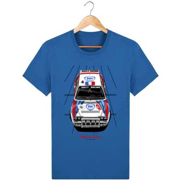 T-shirt Lancia delta Integrale 16S Evo grA VHC - Royal Blue - Face