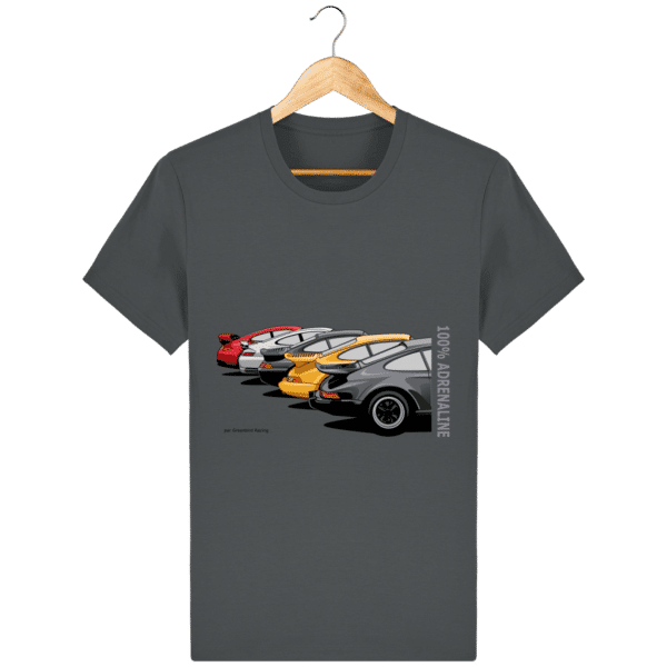 PORSCHE CLASSIC color 1 t-shirt - Anthracite - Face