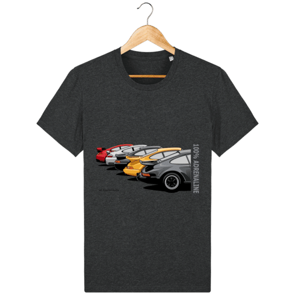 T-shirt PORSCHE CLASSIC coloris 1 - Dark Heather Grey - Face