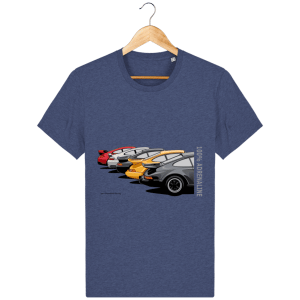 T-shirt PORSCHE CLASSIC coloris 1 - Dark Heather Indigo - Face