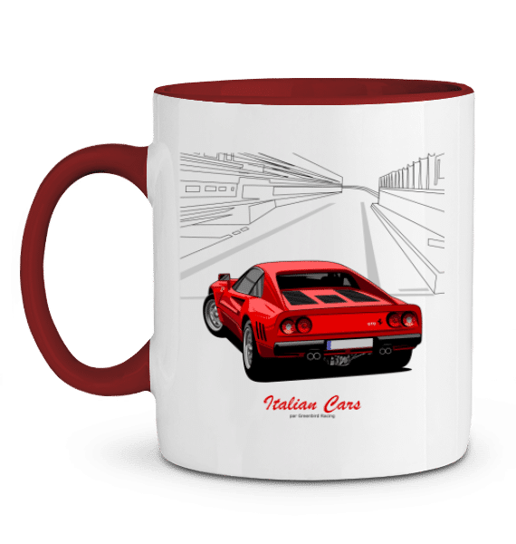 Mug Ferrari 288 GTO 1984 rouge - Italian cars - ROUGE - Profil gauche