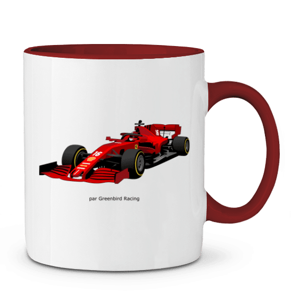 Mug Formule 1 Ferrari SF1000 charles Leclerc 2020 - ROUGE - Profil droit