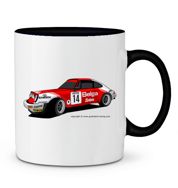 Mug Porsche 911 gr4 2,8l RSR VHC - NOIR - Profil droit