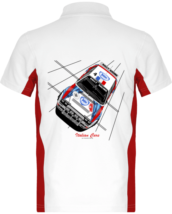 Polo Lancia Delta Integrale 16S grA VHC Italian Cars - White / Red - Dos