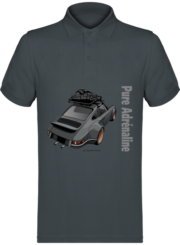 Polo Porsche 964 Back dating monster pure adrenaline Man 180g - TT Dark Gray - Face