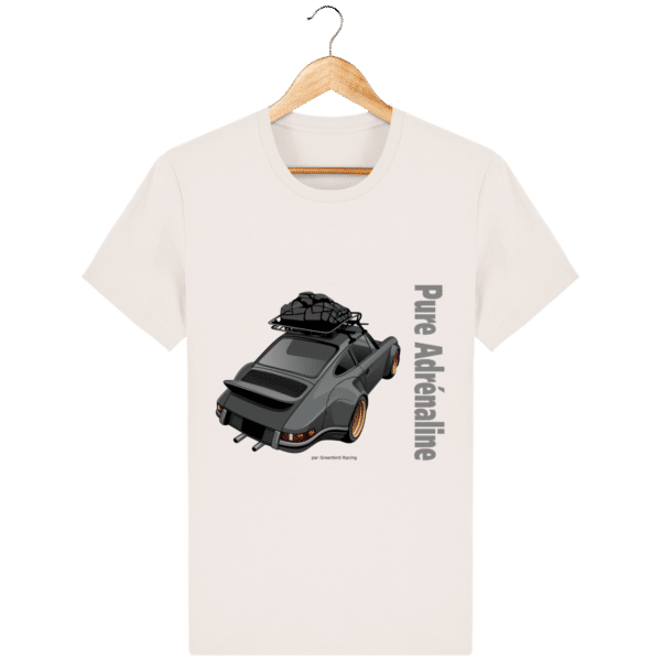 T-shirt Porsche 964 Backdating vintage pure adrénaline Homme 180g - Vintage White - Face