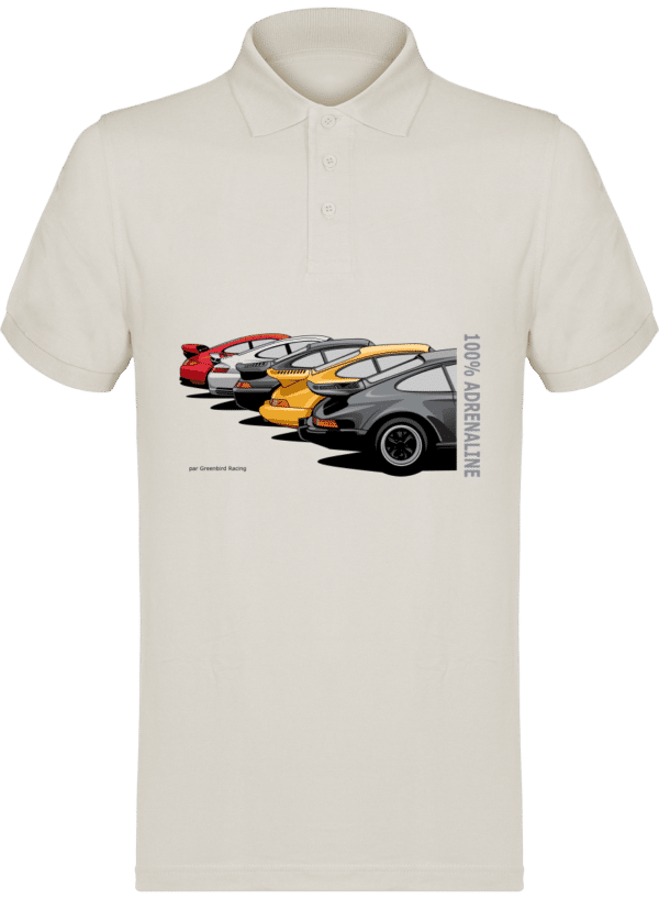 Polo PORSCHE 911, 964, 993, 996 997 turbo Homme 180g - TT Sand - Face