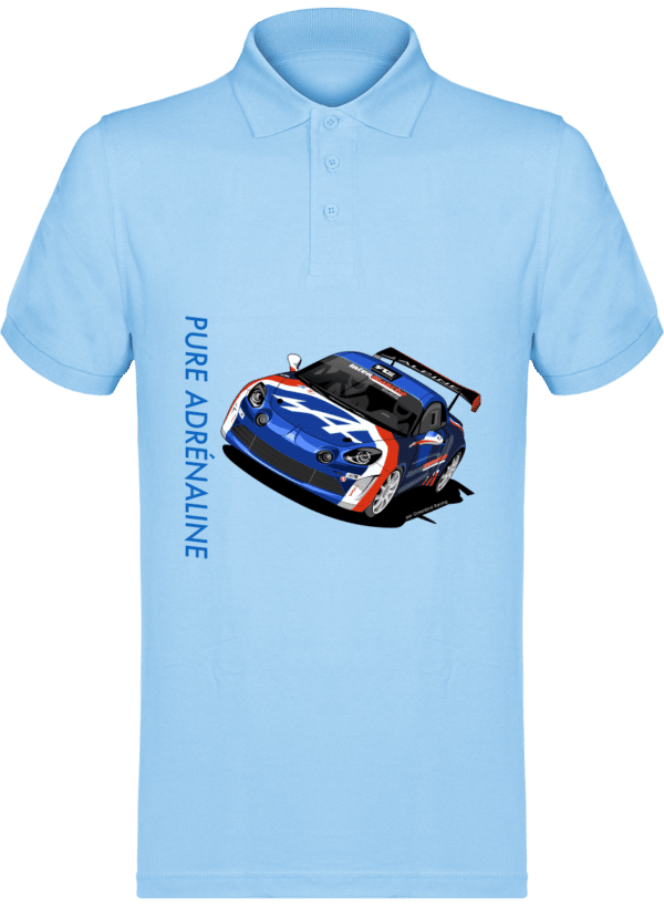 Polo ALPINE A110 rally François Delecour Legend 180g - TT Sky Blue - Face