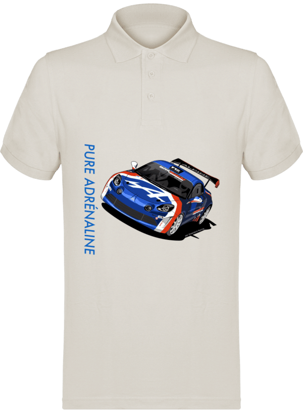 ALPINE A110 rally François Delecour Legend polo shirt 180g - TT Sand - Face