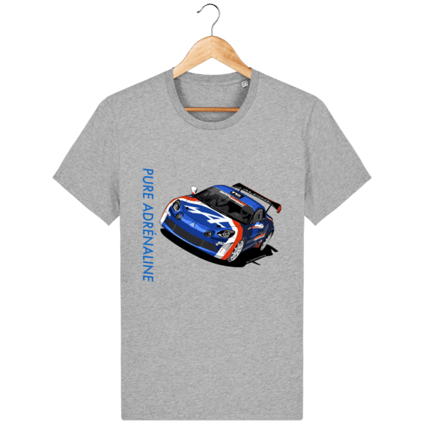 T-shirt ALPINE A110 rally François Delecour Legend Pure adrénaline - Heather Grey - Face