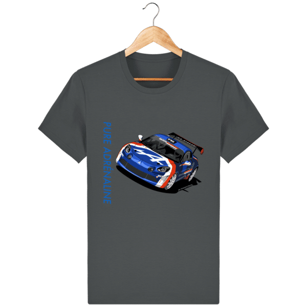 ALPINE A110 rally François Delecour Legend Pure adrenaline t-shirt - Anthracite - Face