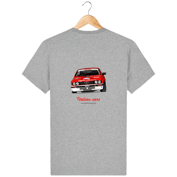 T-shirt Alfa Roméo GTV6 Yves Loubet Rallye d'Antibes 1985 - Heather Grey - Dos