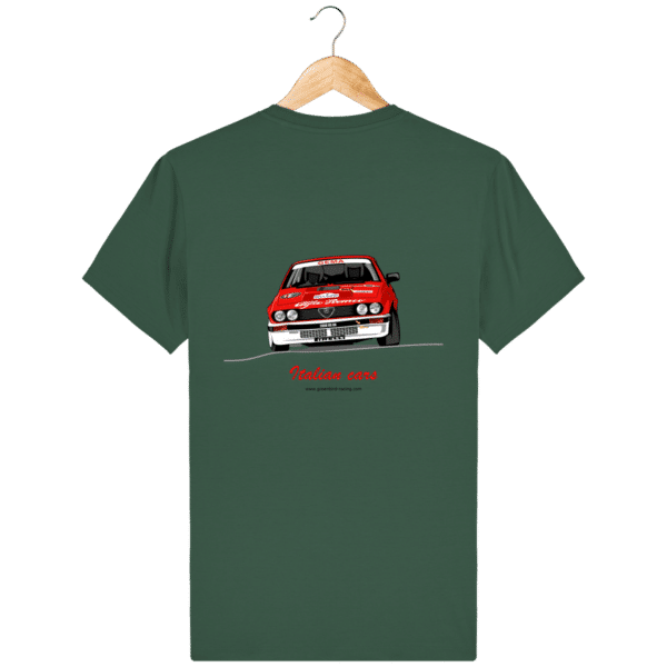 Alfa Roméo GTV6 Yves Loubet Rallye d'Antibes 1985 T-shirt - Bottle Green - Back