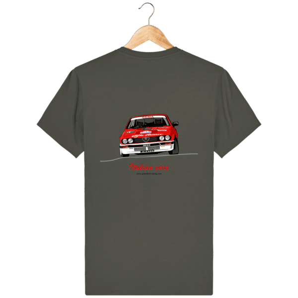 Alfa Roméo GTV6 Yves Loubet Rallye d'Antibes 1985 T-shirt - Khaki - Back