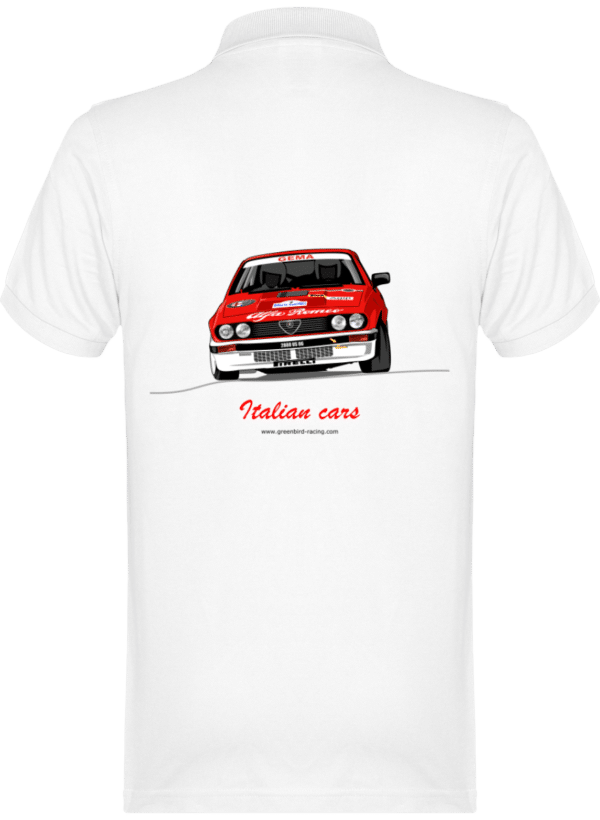 Polo Alfa Roméo GTV6 évocation Yves Loubet - Rallye D'Antibes 1985 - TT White - Dos