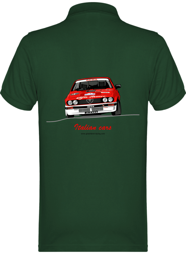 Polo Alfa Romeo GTV6 evocation Yves Loubet - Rallye D'Antibes 1985 - TT Bottle Green - Back