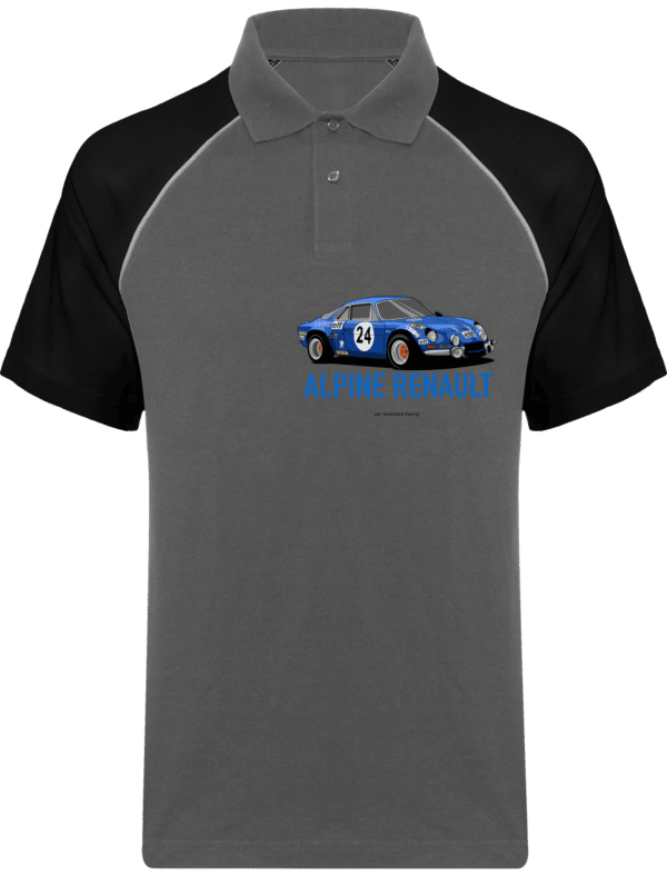 Polo ALPINE RENAULT A110 championne du monde 1973 - Slate Grey / Black - Face