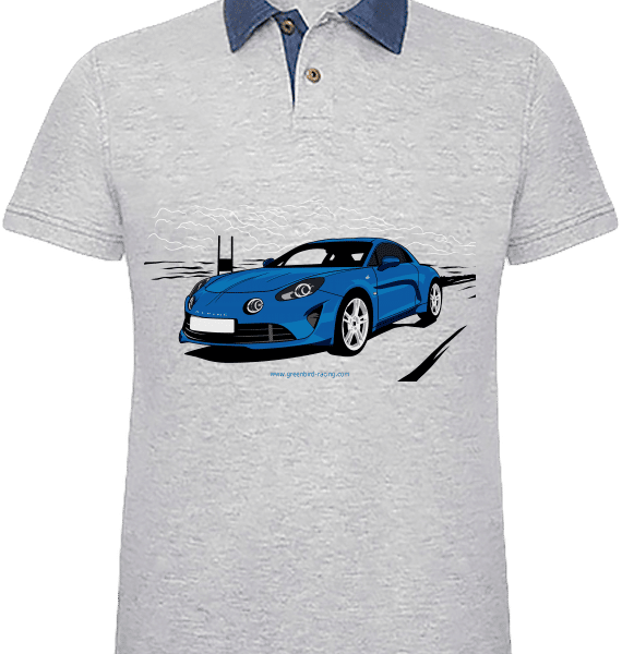 Polo Alpine A110 légende - Denim / Heather Grey - Plexus