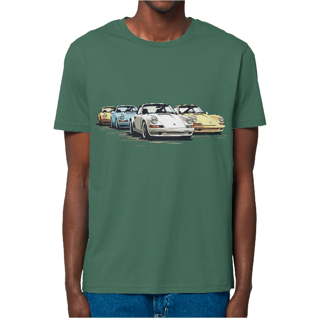 T-Shirt-4-Porsche-911-BOTTLE-GREEN