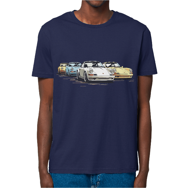 T-Shirt-4-Porsche-911-FRENCH-NAVY